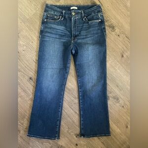 Good American Dark Blue Straight Leg Jeans